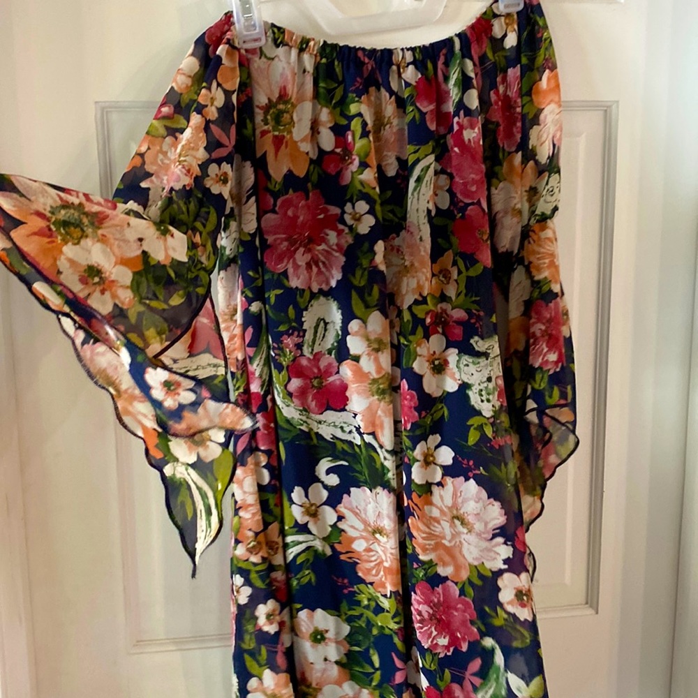 Off shoulder floral dress